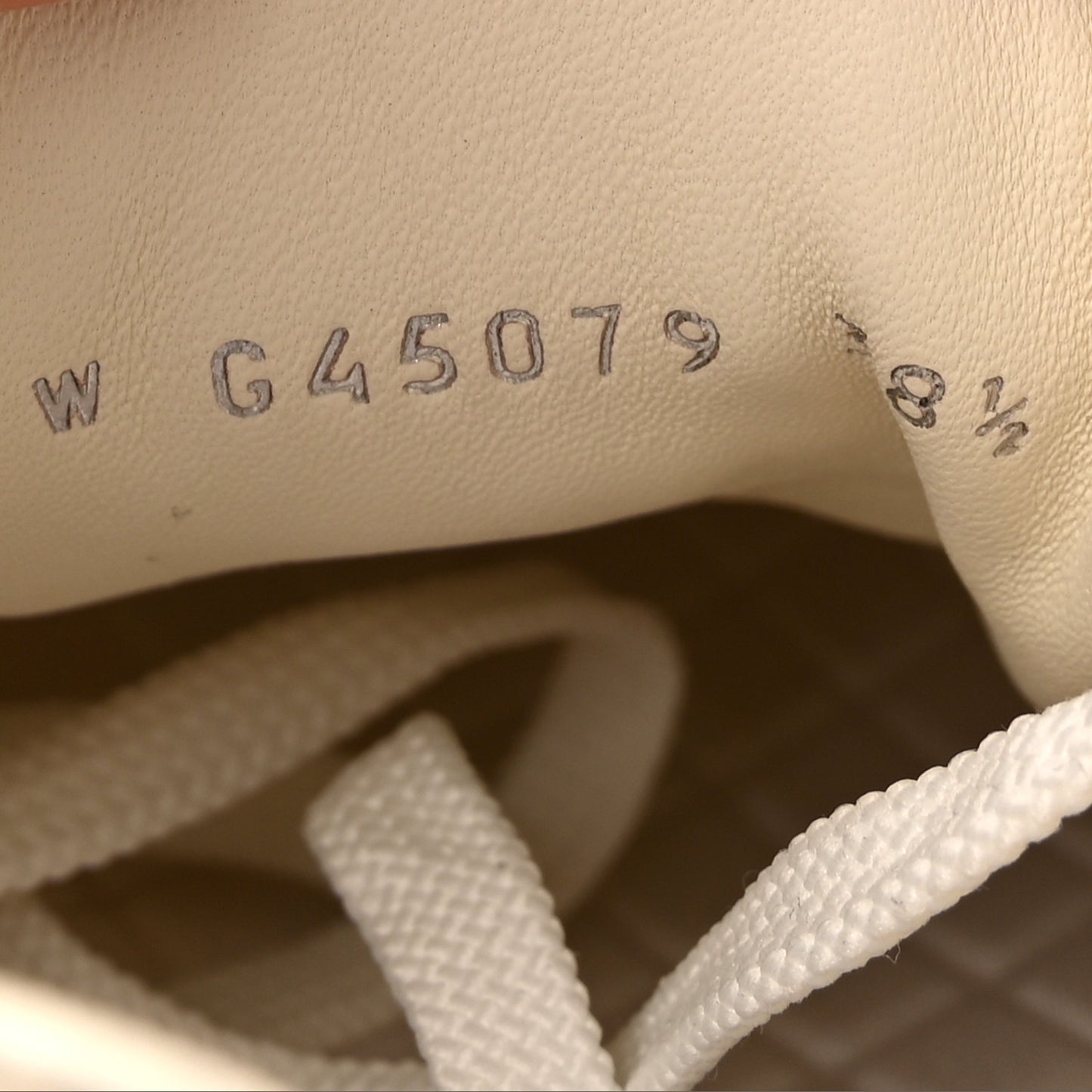 Suede Calfskin Womens CC Sneakers 38.5 Beige