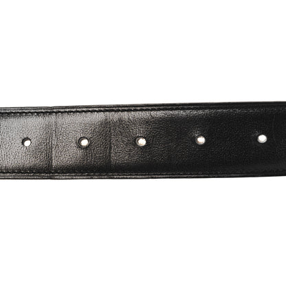 Hermes Togo Box 32mm Au Carre H Belt 90 36 Gold Black 4 of 5