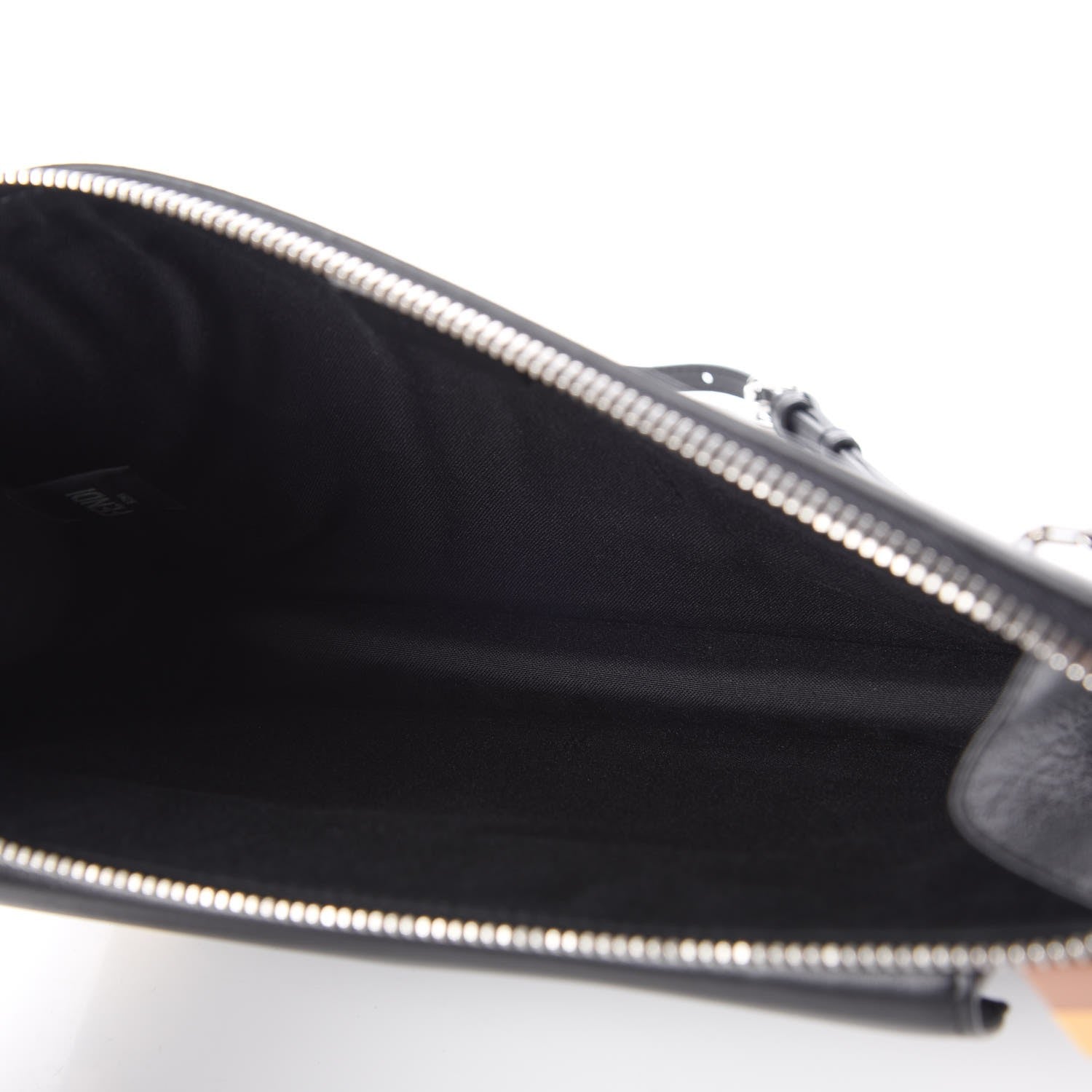 Fendi Vitello Dolce Studded Mini 2Jours Pouch Black Multicolor 5 of 7