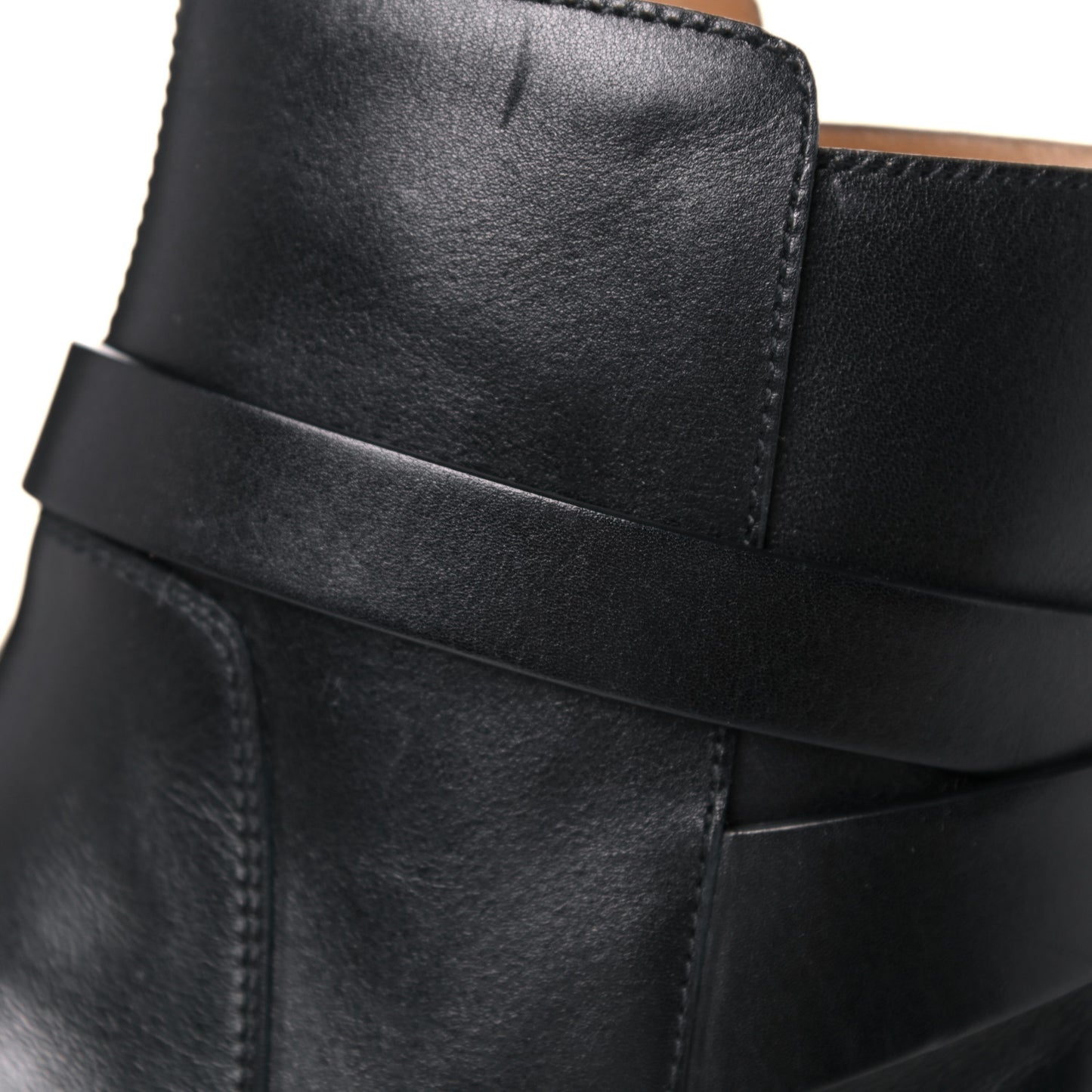 Calfskin Neo Low Boots 36.5 Black