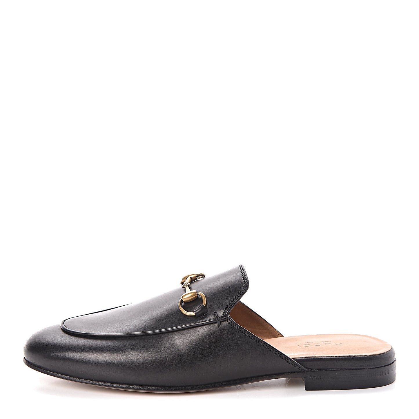 Calfskin Womens Princetown Slippers 37.5 Black