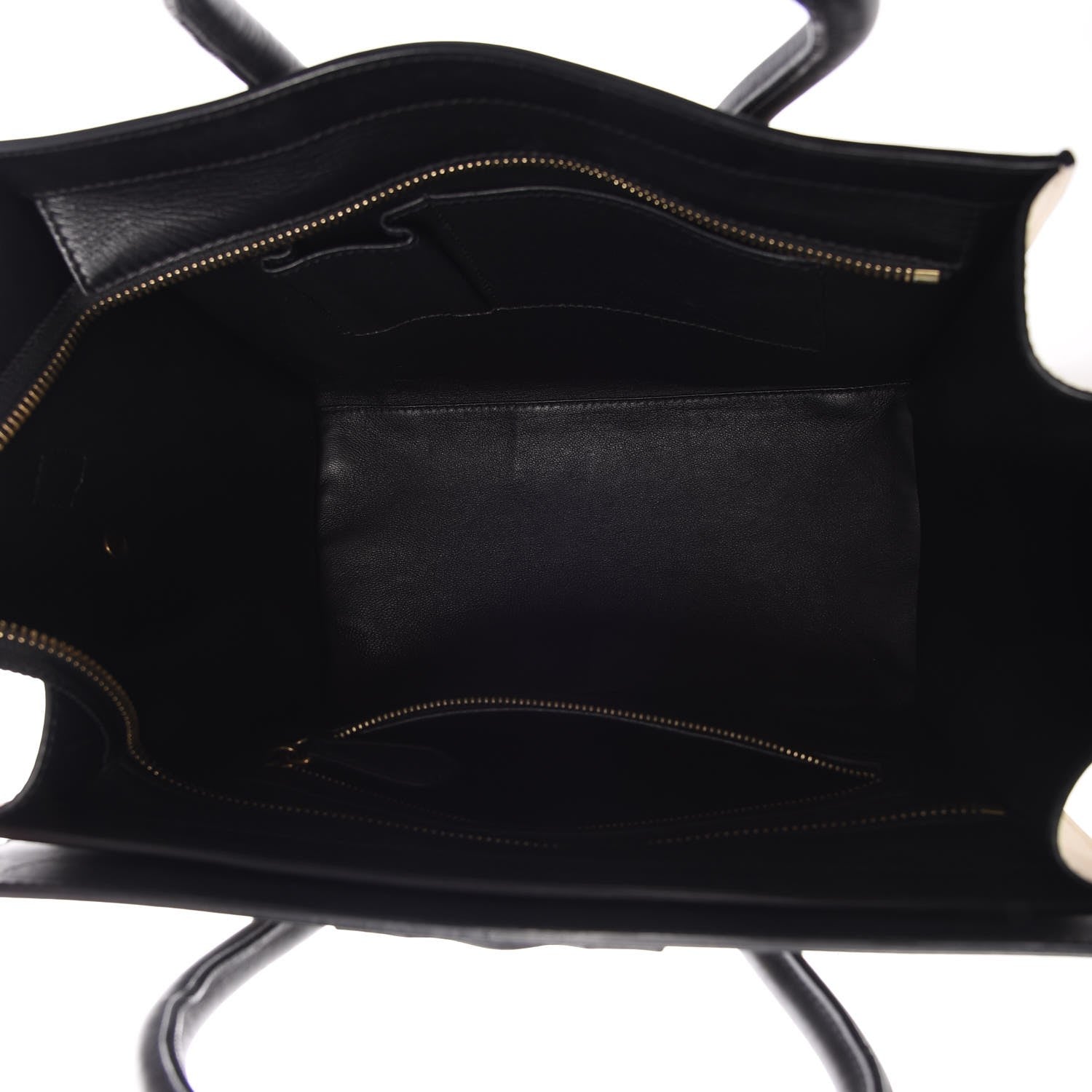 Celine Velluto Calfskin Mini Tri-Color Luggage Vanilla 5 of 7