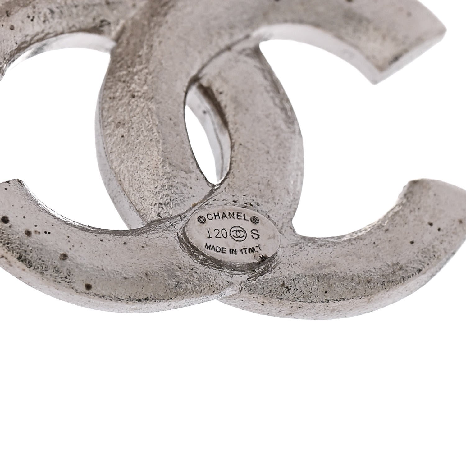 Chanel Crystal Palais Garnier CC Drop Earrings Silver 4 of 5