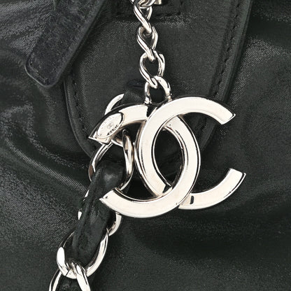 Chanel Calfskin Quilted Relax CC Bowler Bag Black 8 of 12