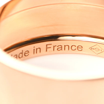 Hermes 18K Rose Gold Diamond GM Kelly Ring 52 6 6 of 6