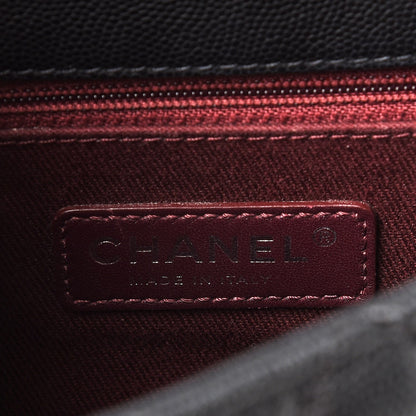 Chanel Caviar Quilted Medium Coco Handle Flap Black 7 of 11