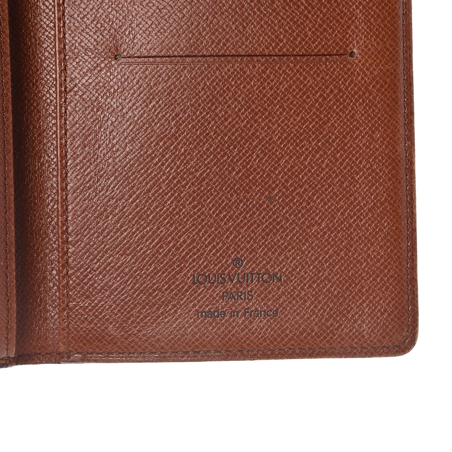 Monogram Checkbook Holder Wallet