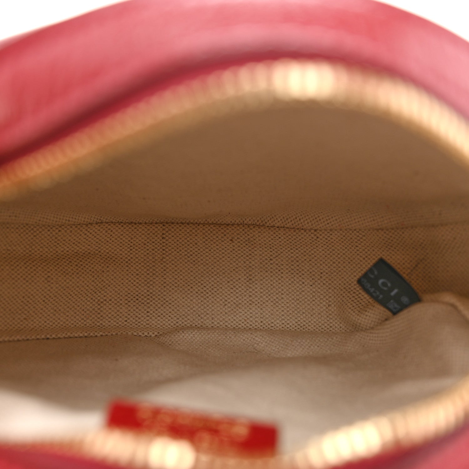 Gucci X DORAEMON Mini Vintage GG Supreme Monogram Mini Round Shoulder Bag Beige Cherry Red 5 of 14
