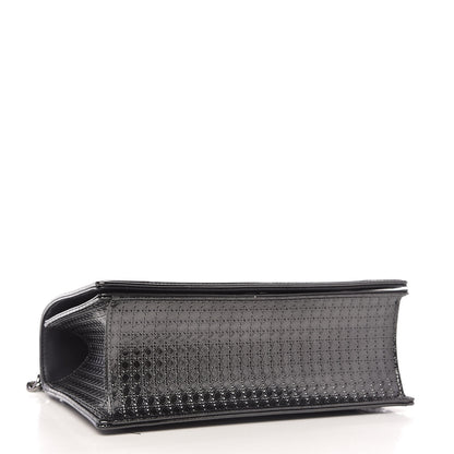 Christian Dior Metallic Patent Micro-Cannage Medium Diorama Flap Bag Onyx Black 4 of 12