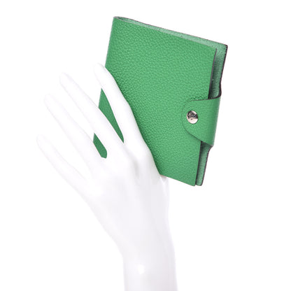Hermes Taurillon Clemence Ulysse Mini Notebook Bambou 2 of 9