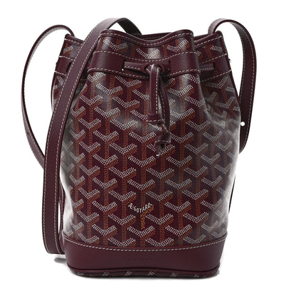 Goyard Goyardine Petit Flot Bucket Bag PM Burgundy 1 of 8