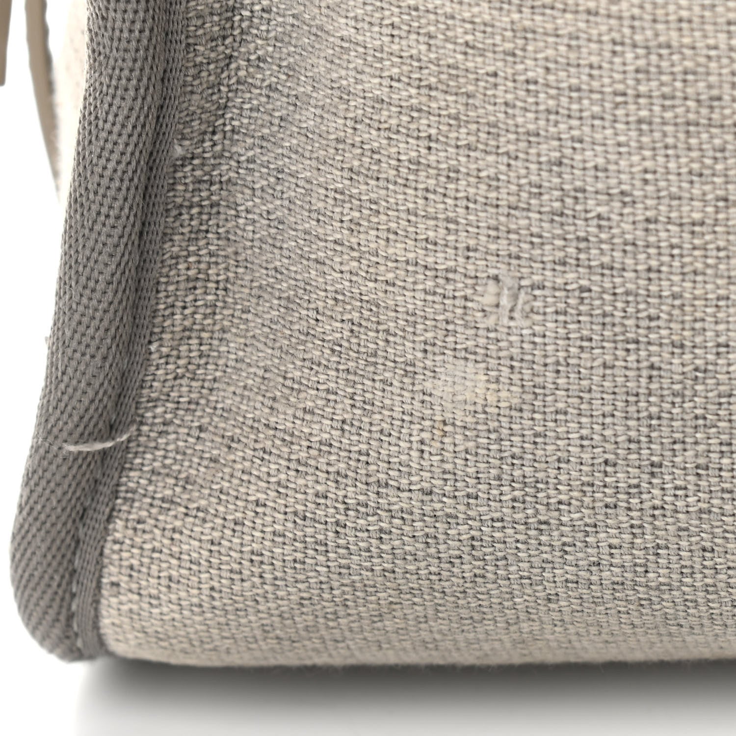 Chanel Canvas Deauville Bowling Bag Grey 16 of 19