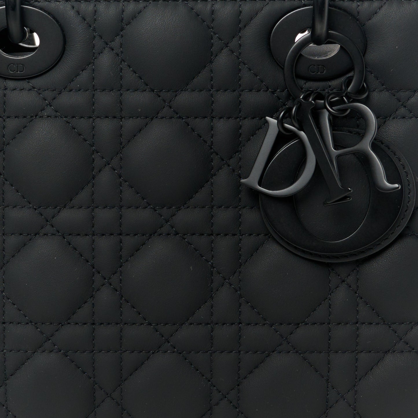 Ultra Matte Calfskin Cannage Small My ABCDior Lady Dior Black