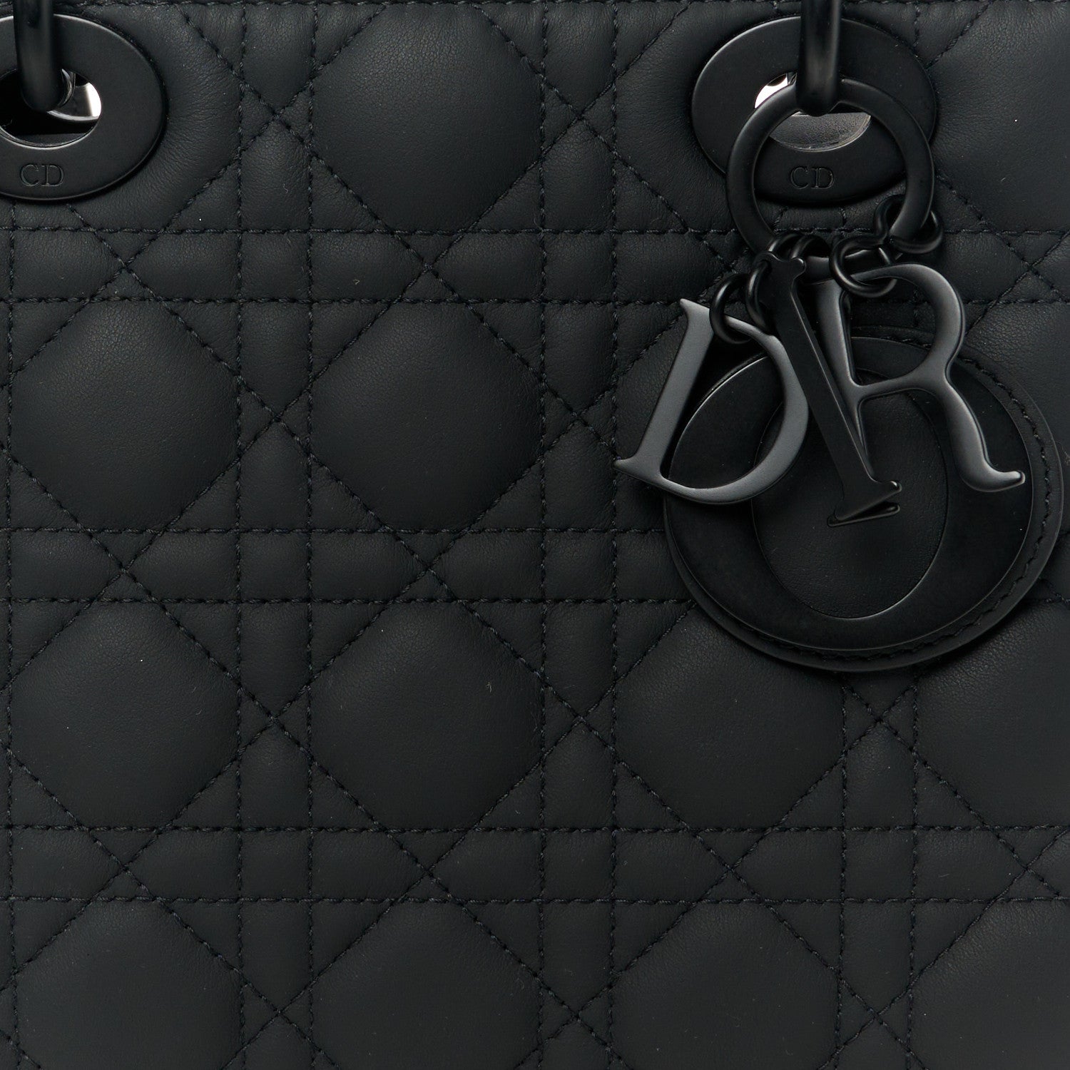 Christian Dior Ultra Matte Calfskin Cannage Small My ABCDior Lady Dior Black 8 of 11