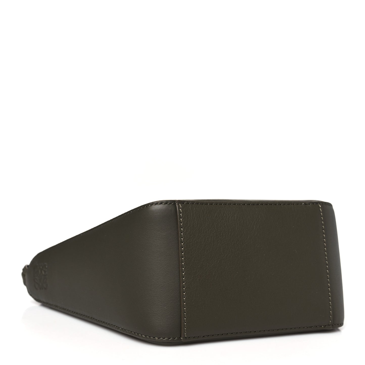 Calfskin Mini Hammock Hobo Dark Khaki Green
