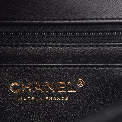 Chanel Lambskin Chevron Quilted Mini Rectangular Flap Black 6 of 11
