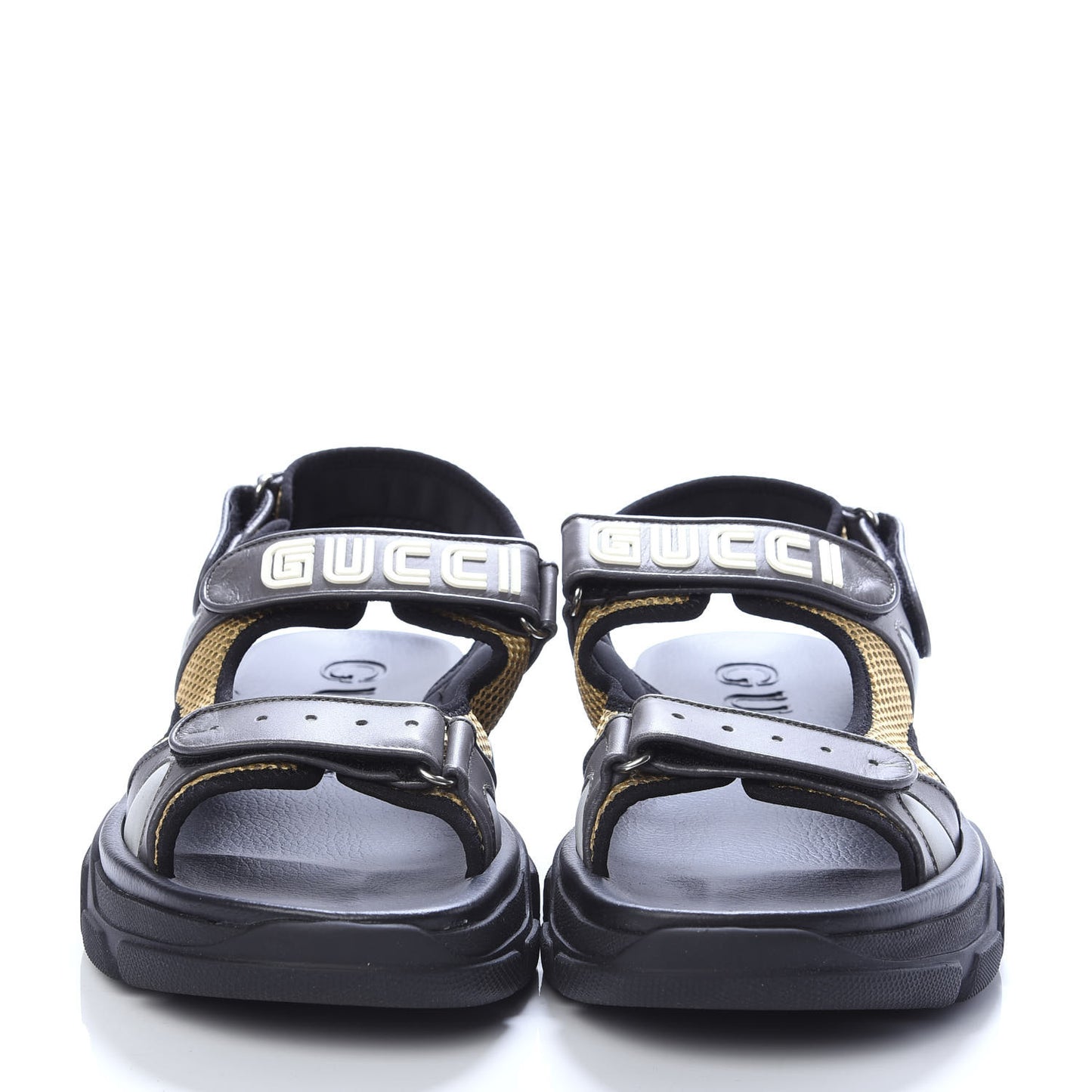 X SEGA Nappa Mesh Mens Aguru Sandals 13 Loess Black