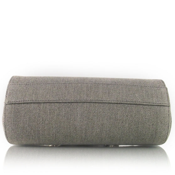 Denim Logo Frame Bag Gray