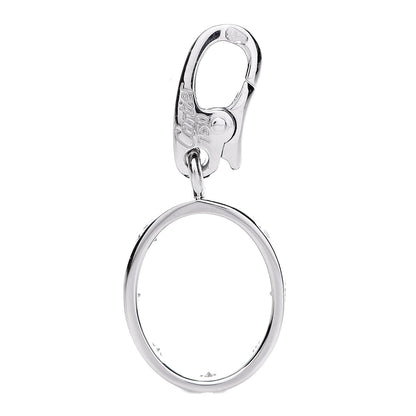 Cartier 18K White Gold Diamond LOVE Ring Charm 2 of 6