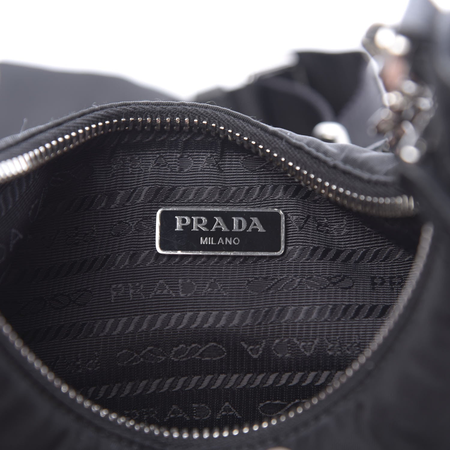 Prada Nylon Re-Edition 2005 Shoulder Bag Black 6 of 10