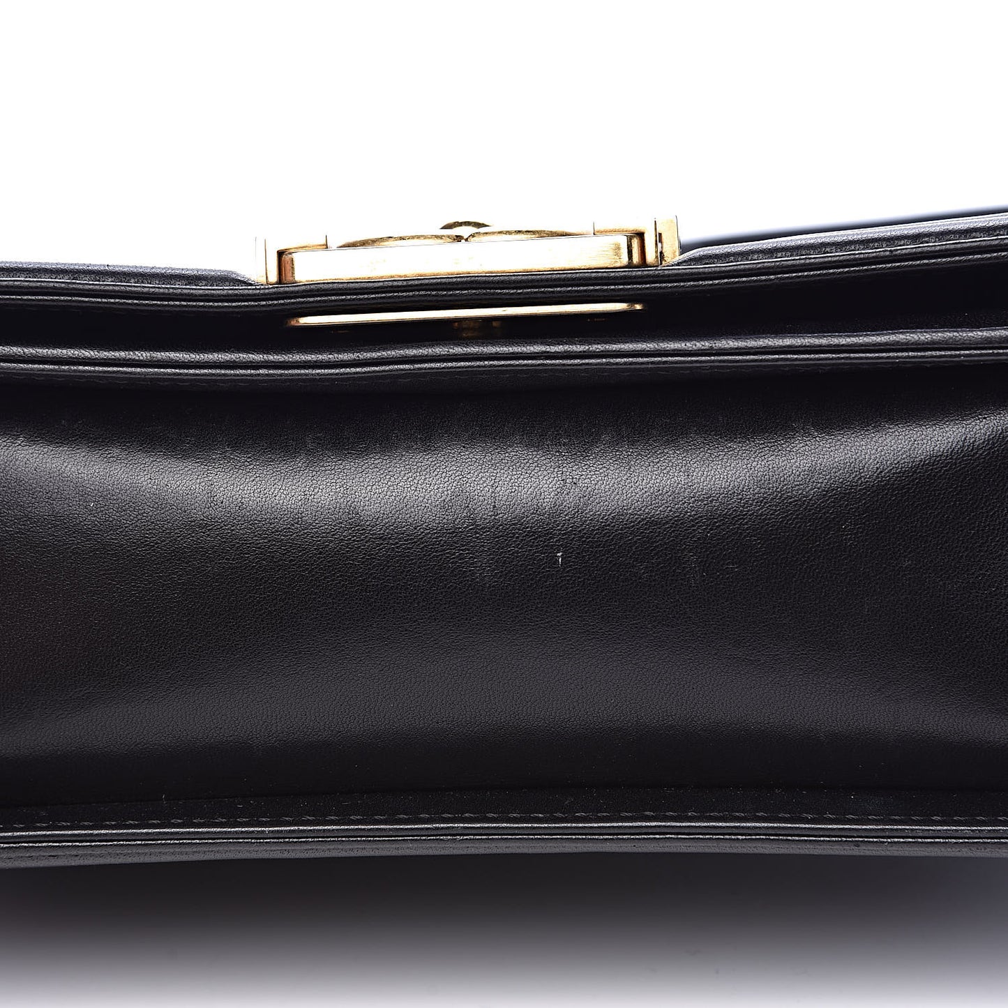 Lambskin Quilted Small Boy Flap Black