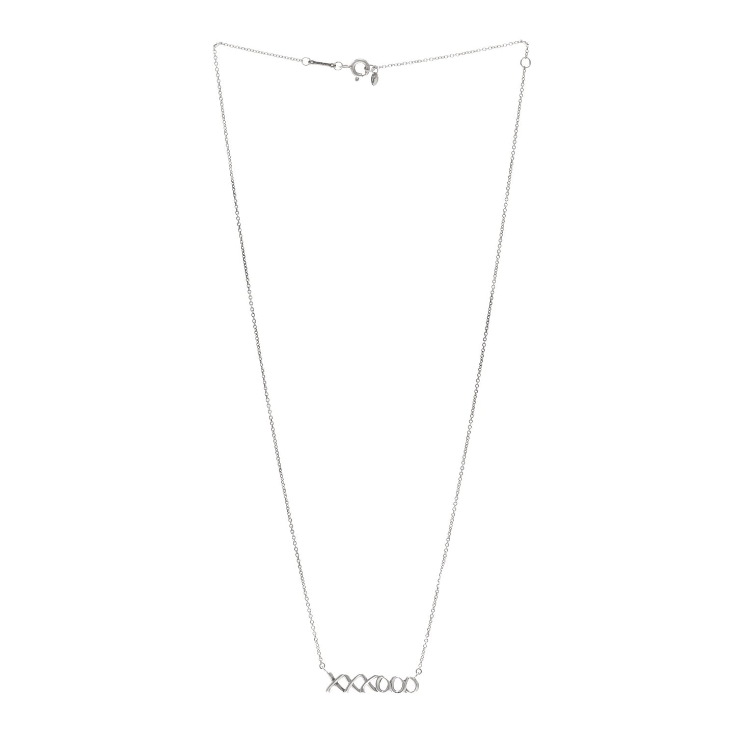 Sterling Silver Paloma's Graffiti Love and Kisses Pendant Necklace