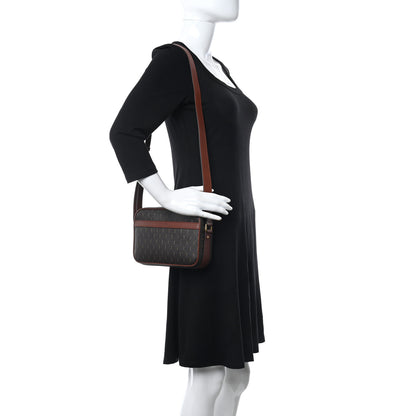 Saint Laurent Canvas Smooth Calfskin Le Monogramme Camera Bag Chestnut 2 of 10