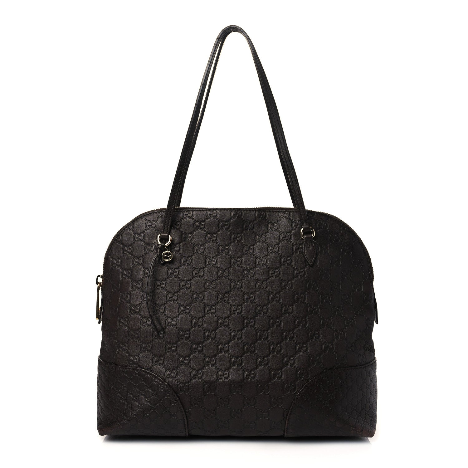 Gucci Guccissima Medium Bree Shoulder Bag Chocolate 1 of 18