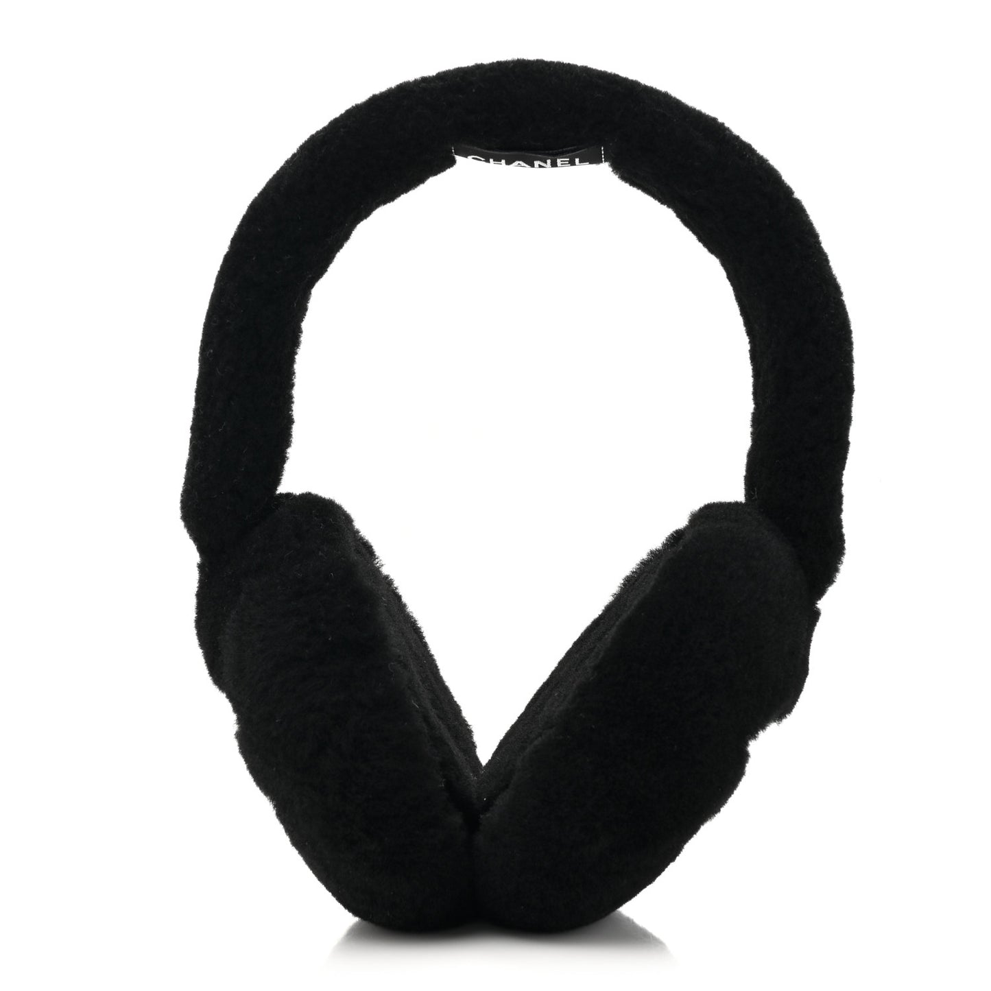 Shearling CC Ear Muffs Black