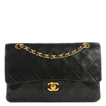 Chanel Lambskin Quilted Medium Double Flap Black 1 of 8
