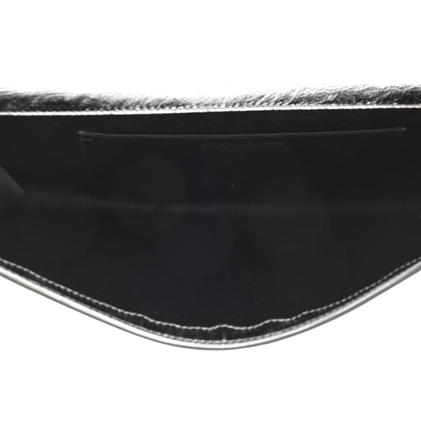 Metallic Calfskin Monogram Large Belle De Jour Clutch Silver