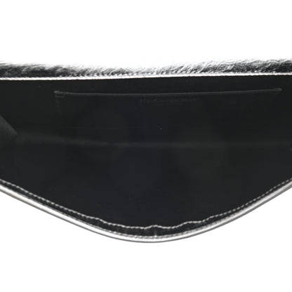 Saint Laurent Metallic Calfskin Monogram Large Belle De Jour Clutch Silver 5 of 8