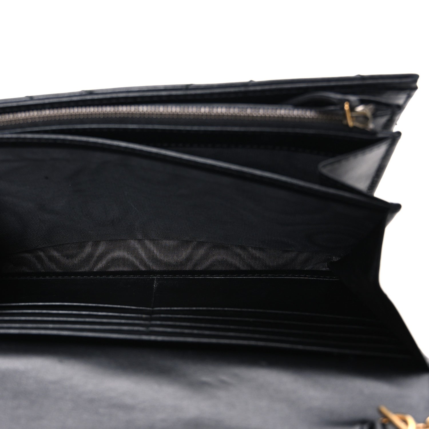 Gucci Calfskin Matelasse GG Marmont Chain Wallet Black 5 of 10