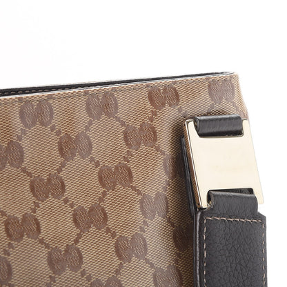 Gucci Crystal Monogram Web Crossbody Bag Brown 9 of 11