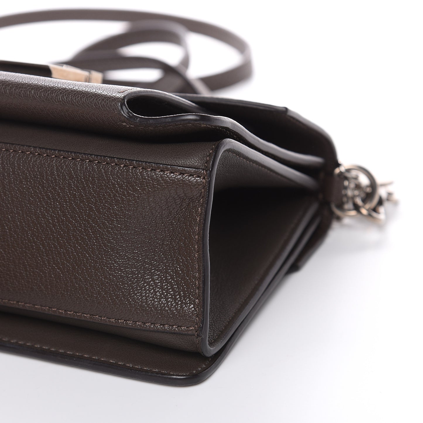 Goatskin Small GV3 Shoulder Bag Heather Grey