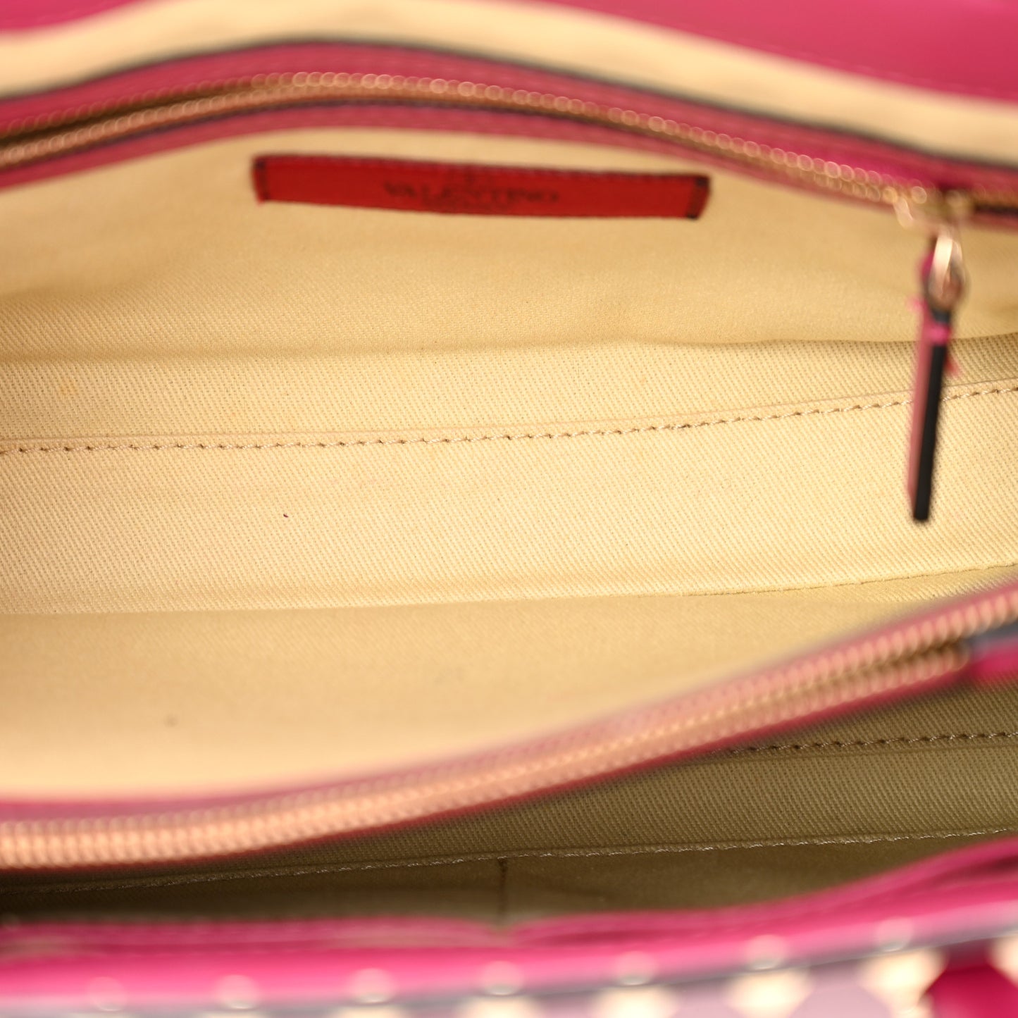 Vitello Rockstud Tote Deep Cyclamin