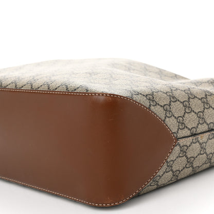 Gucci GG Supreme Monogram Large Linea A Hobo Light Brown 10 of 12