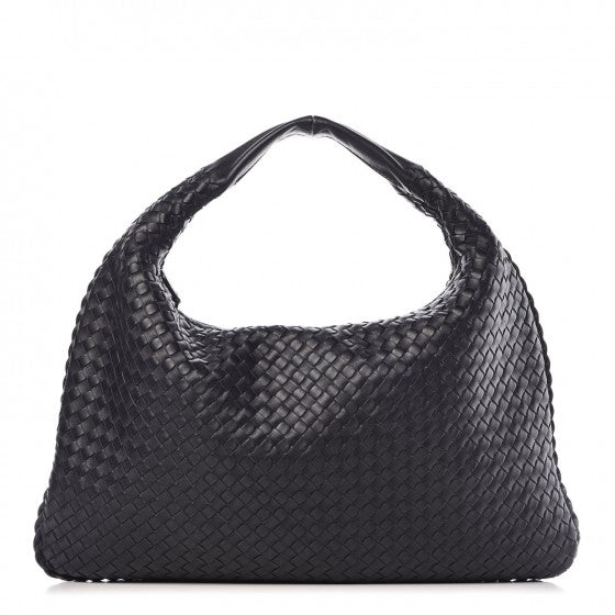 Nappa Intrecciato Large Veneta Hobo Tourmaline