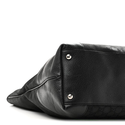 Gucci Canvas Monogram Shopping Tote Black 9 of 10