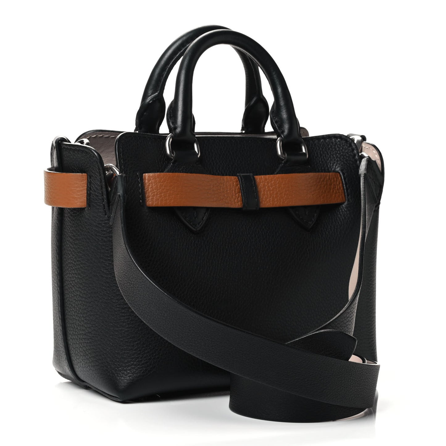 Soft Grain Calfskin Baby Belt Bag Black