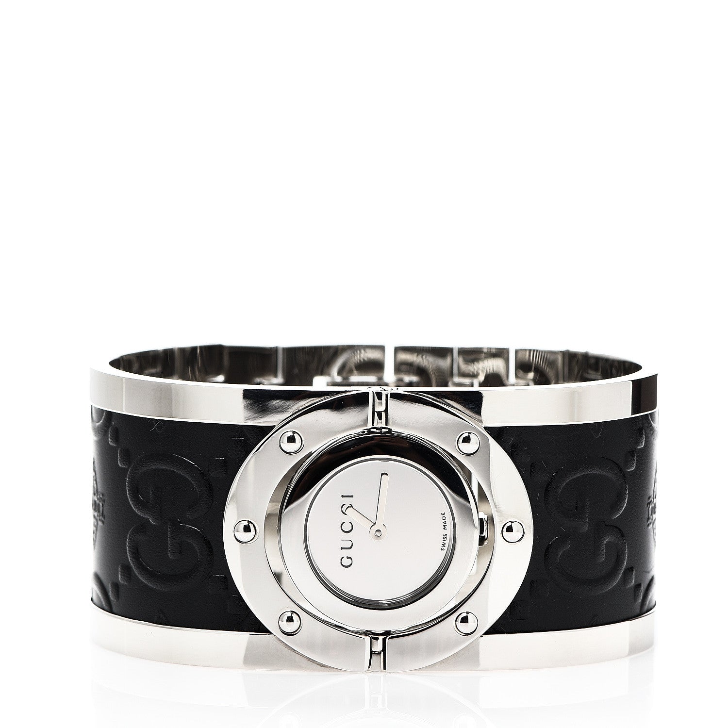 Gucci Stainless Steel Calfskin 33mm Twirl Quartz Watch 2 of 6