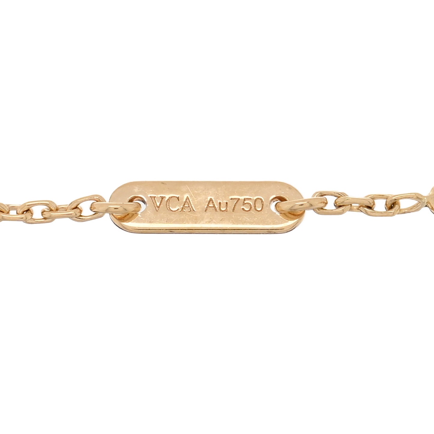 18K Yellow Gold Mother of Pearl Sweet Alhambra Butterfly Bracelet