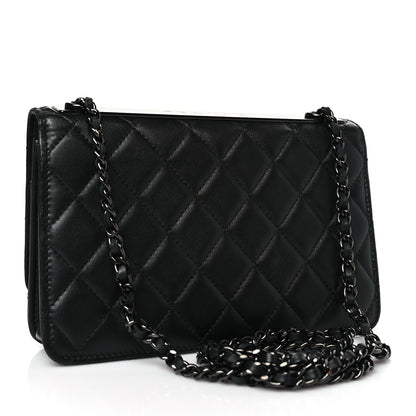Chanel Lambskin Quilted Trendy CC Wallet On Chain WOC So Black 3 of 10