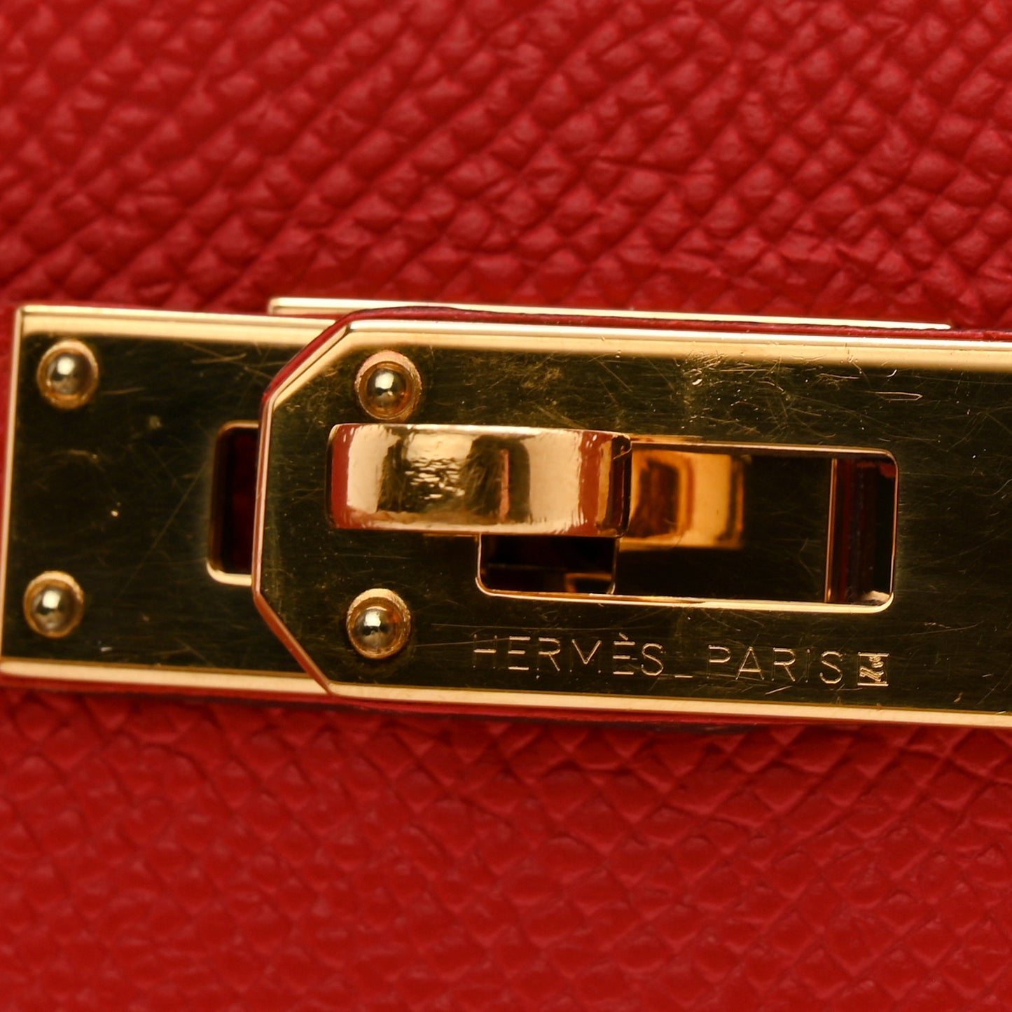 Epsom Kelly Longue Wallet Rouge Tomate