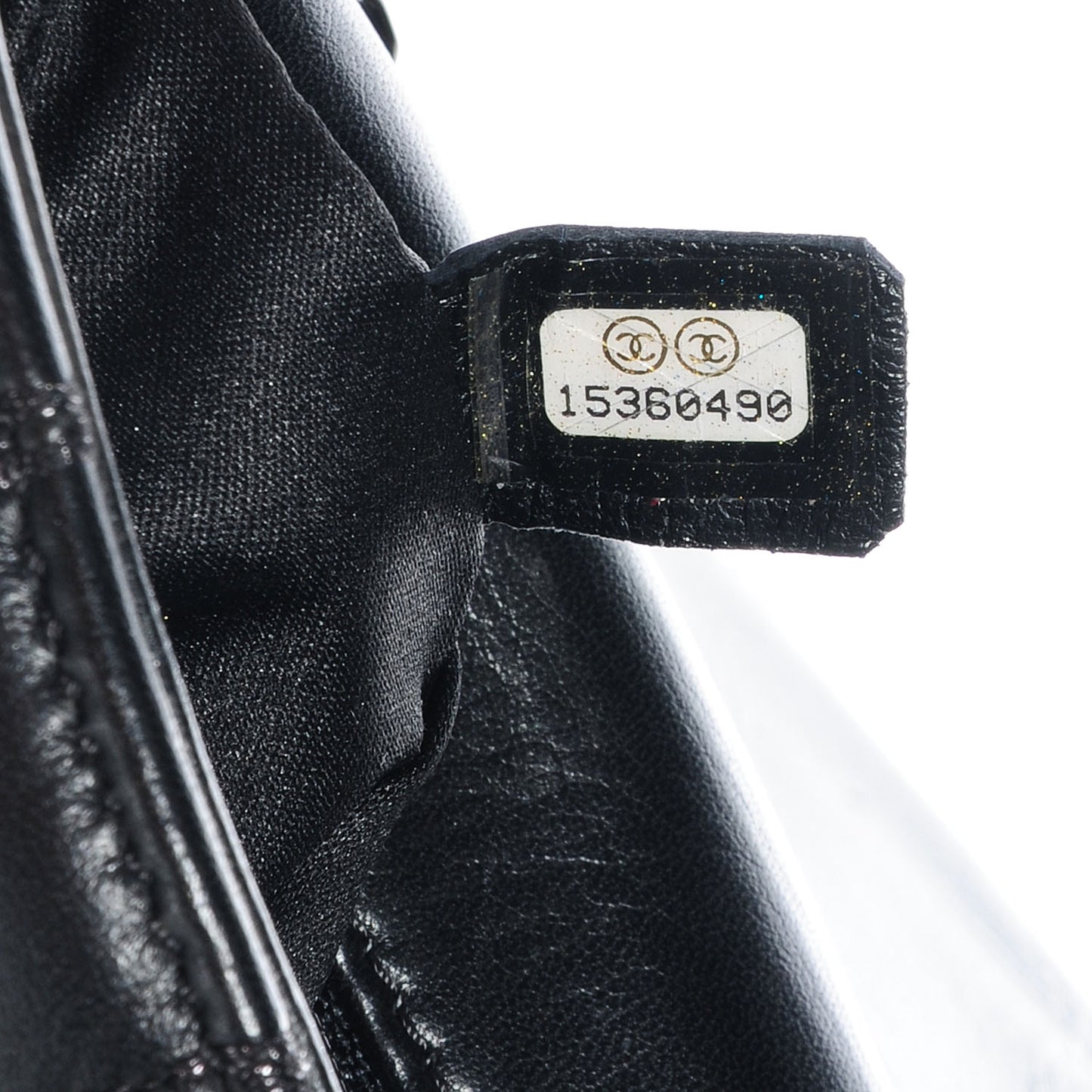 Lambskin Vertical Stitch Small Flap Black