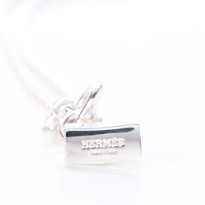 Hermes Sterling Silver Kelly Charm Pendant Necklace 4 of 6