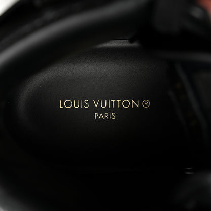Louis Vuitton Calfskin Monogram Eclipse Mens Rivoli High Top Sneakers 10 10 Black Grey 6 of 8