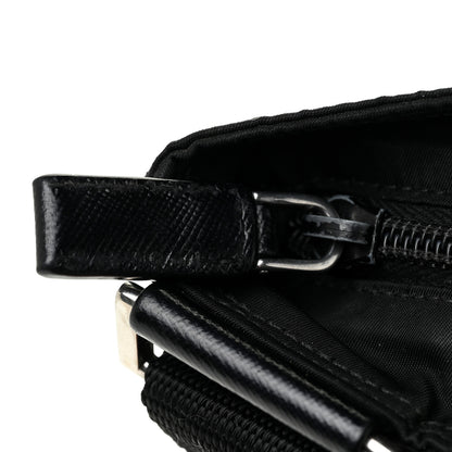 Prada Nylon Saffiano Flat Messenger Bag Black 12 of 12