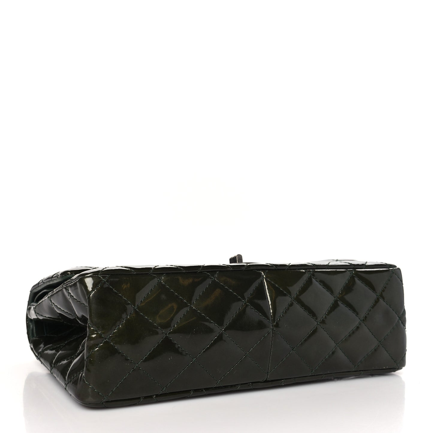 Patent Quilted 2.55 Reissue 226 Flap Green