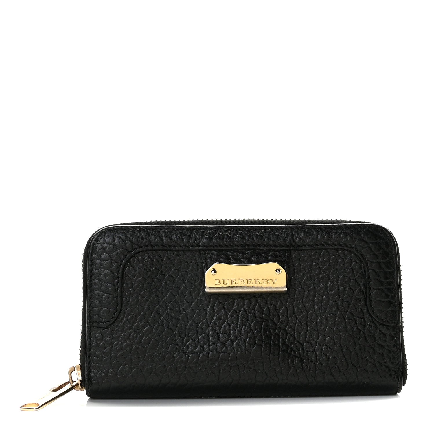 Burberry Grainy Calfskin Zip Around Wallet Black 1 of 11